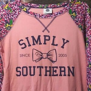 Simply Southern long sleeve reglan tee